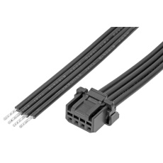 【219653-1041】CABLE ASSY  4P RCPT-FREE END  100MM