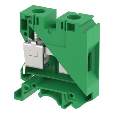 【KUT35/ GREEN】TERMINAL BLOCK  DIN RAIL  2POS  1AWG