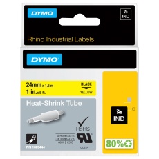 【1805444】LABELS  PRINTER  1.5M X 24MM  BLK/YLW