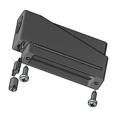 【165X10389XE】D SUB BACKSHELL 180DEG DE NYLON 6.6