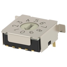 【MRSSH4DC10SMGWTR】ROTARY CODED SW  10POS  0.02A/20V  SMD
