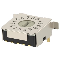 【MRSSH4DR16SMGWTR】ROTARY CODED SW  16POS  0.02A/20V  SMD