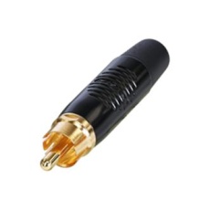 【RF2C-B-0】RCA CONN  PLUG  2POS  BLACK