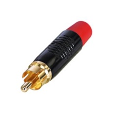 【RF2C-B-2】RCA CONN  PLUG  2POS  RED