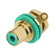 【NYS367-5】PHONO CONN  JACK  2POS  GREEN