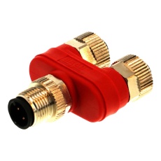 【1200688219】SENSOR SPLITTER  Y  4P M12 PLUG-2X RCPT