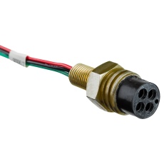【DT-HCN-G4BFF-RLA60】CABLE ASSY  4P CIR RCPT-FREE END  23.6inch