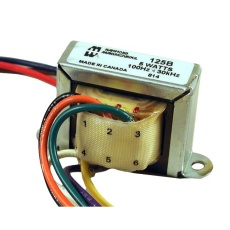 【125B】AUDIO FREQ XFMR  1:6  25KOHM/15 OHM  5W