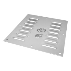 【1481L88】LOUVEREDVENTILATING PLATE  GRAY  STEEL