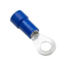 【BU-190540110】TERMINAL  RING TONGUE  #8  BLUE  14AWG