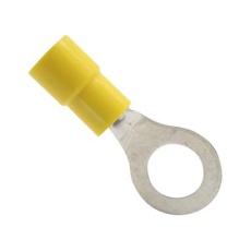 【BU-190700132】TERMINAL  RING TONGUE  1/4inch  YELLOW