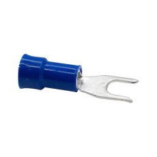 【BU-191440015】CRIMP TERMINAL  FORK  #6  BLUE  14AWG