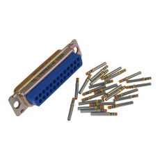 【1757820-8】D-SUB HOUSING  RCPT  25POS  STEEL