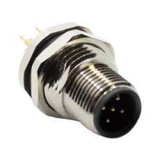 【AI-T00209】RECEPTACLE  M12  5 PIN  MALE: PCB MOUNT  4 A:250 V 62AK6843