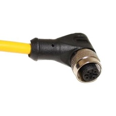 【C3D04M006】M12 CORDSET  3-POSITION FEMALE RIGHT ANGLE TO OPEN END  22 AWG  6M 68AK2073