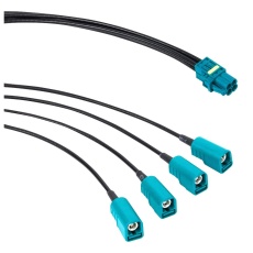 【095-820-157-006】CABLE  QUAD MINI FAKRA-FAKRA JACK  6inch