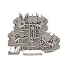 【2000-2201】DBL DECK TB  DIN RAIL  2POS  16AWG