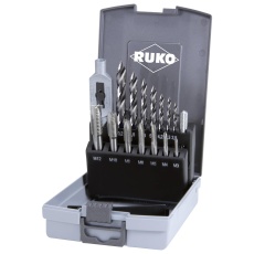 【259004RO】SINGLE CUT TAP & TWIST DRILL SET W/CASE