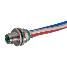 【SS-12500-001】CABLE ASSY  4P M12 PLUG-FREE END  7.5inch