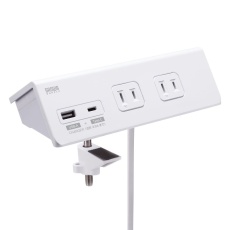 【TAP-B105UC-3W】クランプ固定式タップ(ホワイト色)