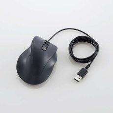 【M-XGM30UBSKBK】静音 有線マウス EX-G5ボタン Mサイズ ブラック