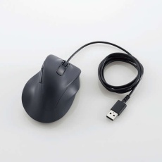 【M-XGS30UBSKBK】静音 有線マウス EX-G5ボタン Sサイズ ブラック