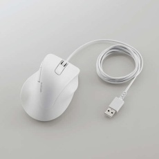 【M-XGS30UBSKWH】静音 有線マウス EX-G5ボタン Sサイズ ホワイト