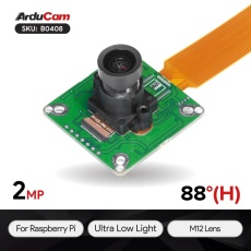 【UCTRONICS-B0408】Arducam IMX290搭載 Raspberry Pi用低照度カメラ(IRカットフィルタ内蔵)