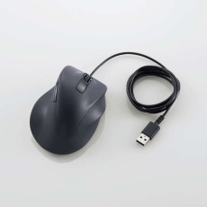 【M-XGL30UBSKBK】静音 有線マウス EX-G5ボタン Lサイズ