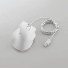 【M-XGXL30UBSKWH】静音 有線マウス EX-G5ボタン XLサイズ