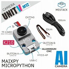 【M5STACK-U078-V-M12】UnitV AI Camera(OV7740/M12レンズ版)
