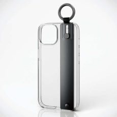 【PM-A23AHVHBBK】iPhone 15 ハイブリッドケース ハンドバンド &me