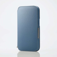 【PM-A23APLFY2BU】iPhone 15 ソフトレザーケース 手帳型 磁石付 NEUTZ