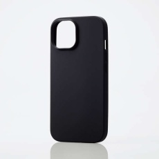 【PM-A23ASC2BK】iPhone 15 シリコンケース 抗菌 ブラック