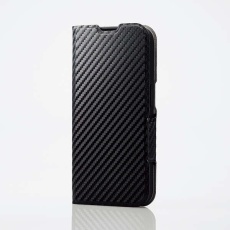 【PM-A23CPLFUCB】iPhone 15 Pro ソフトレザーケース 薄型 手帳型 磁石付