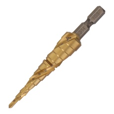 【STP-13】スパイラ式チタンコーティングステップドリル ハイス鋼材 12段 3-14mm