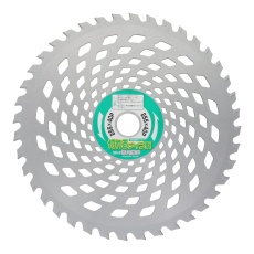 【ｸｻｶﾘﾋﾞﾖﾘｷﾚﾙﾅｲﾌｶﾞﾀ255X40P】チップソー草刈日和 切れるナイフ型 255mm