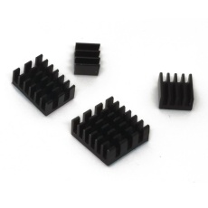 【SEEED-110991328】Raspberry Pi 4B 用ヒートシンクキット - 黒アルミニウム