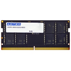 【ADS5600N-32GW】PC5-5600規格 DDR5-SDRAM SO-DIMM for NoteBook PC 32GB×2枚