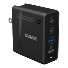 【APD-V074AC2H-BK】4K 出力対応/PD3.0対応充電器(最大74W/Type-C×2 Type-A×1 & HDMI×1/Type-C ケーブル付属/ブラック)