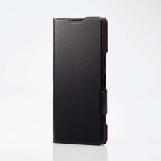 【PM-X233PLFUBK】Xperia 5 V ソフトレザーケース 薄型 磁石付