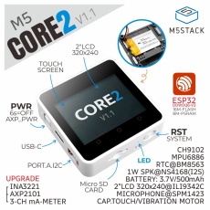 【M5STACK-K010-V11】M5Stack Core2 v1.1