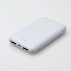 【DE-C44-10000BU】薄型コンパクトモバイルバッテリー(10000mAh/20W/C×1+A×2)