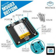 【M5STACK-A014-D】M5GO3バッテリーボトム