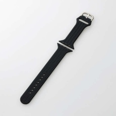 【AW-45BDSCBBK】Apple Watch用 シリコンバンド 編込デザインタイプ (49/45/44/42mm)