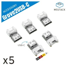 【M5STACK-A140】M5Stack用Grove to USB-Cコネクタ(5個入り)