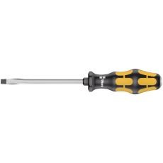 【018266】WERA ベラ 貫通マイナスドライバー 刃先サイズ7.0 軸長125mm クラフトフォームハンドル 