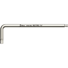 【022710】WERA ベラ ボールヘックスプラス キーレンチ ステンレス製 対辺寸法3/32 全長112mm 