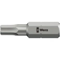 【056320】WERA ベラ Hex Plus ヘキサゴンドライバービット 刃先サイズ4.0 全長25mm 