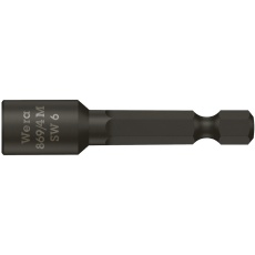 【060421】磁石付き六角ナットドライバー ナットセッター 差込6.35mm 六角対辺6mm 全長50mm